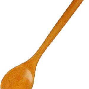 Long Wooden Spoon, 15.8 Inch Heat-resistant Wooden Spoons for Cooking, Non-Stick Smooth Cooking Utensils with Comfortable Grip Long Spoon, Spoons for, Woo